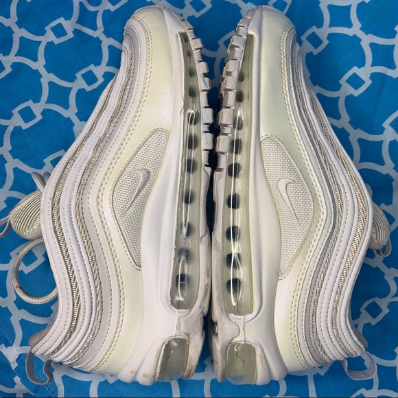 Nike Air max 97 Women’s size 7.5 triple white vast grey wmns running shoes rare - Picture 10 of 11